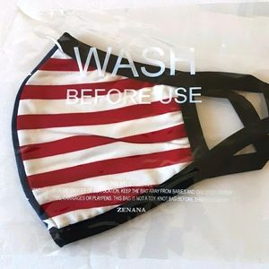 NWT Zenana Washable Face Mask Patriotic